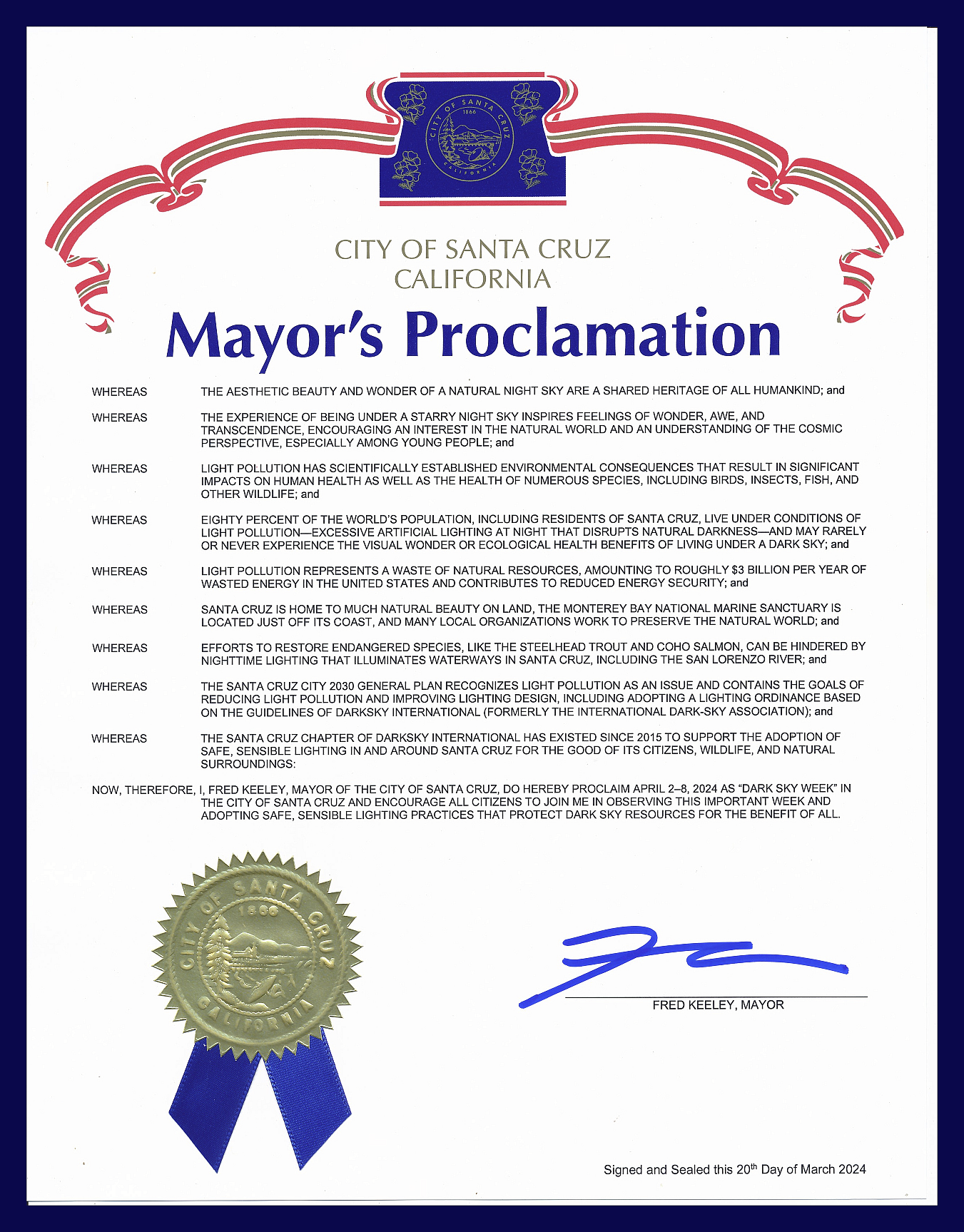 Mayor's Proclamation